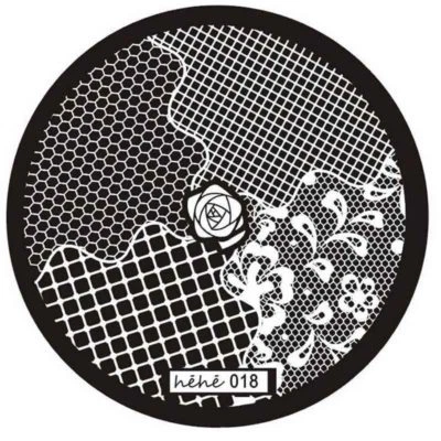 Stamping Schablone hehe 018, Stempelschablone, Nail Art Stempel Stempelplatte