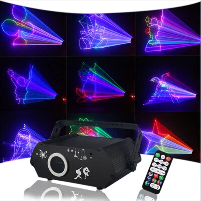 3D Animation Effect RGB Full Color Laser Light DJ Stage Effect Party Club Lights - Image 1 of 4