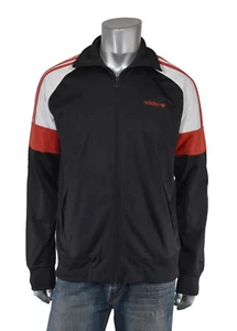 Men's Adidas Originals Vintage Black Battle Loose Fit Track Top Jacket M 50 New - Picture 1 of 3