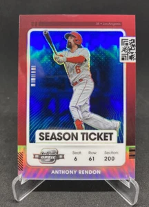 2021 Panini Contenders Anthony Rendon Optic Season Ticket Blue Prizm /99 Angels - Bild 1 von 2