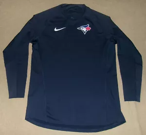 Rare NIKE Dri-Fit TORONTO BLUE JAYS Authentic ON-FIELD Pullover SHIRT/JACKET XL - Picture 1 of 5
