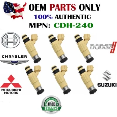 NEW 6pcs OEM Nikki Fuel Injector for 1999-2006 Mitsubishi/Dodge/Chrysler/Suzuki - Image 1 of 4