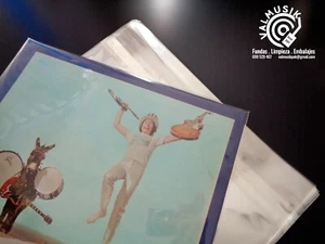 100 FUNDAS ADHESIVAS CRISTAL TIPO JAPONESAS SOLO PARA 1 DISCO VINILO LP - NUEVAS - Imagen 1 de 8