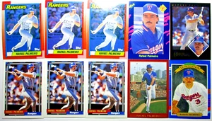 Lote de 10 tarjetas de béisbol Rafael Palmeiro - Texas Rangers Cubs 1B - Lote #53B - Imagen 1 de 7
