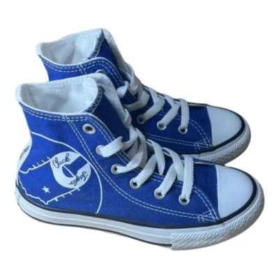 Tênis Converse edição limitada azul Honor His Indians cidade natal cano alto 12Y - Imagem 1 de 4