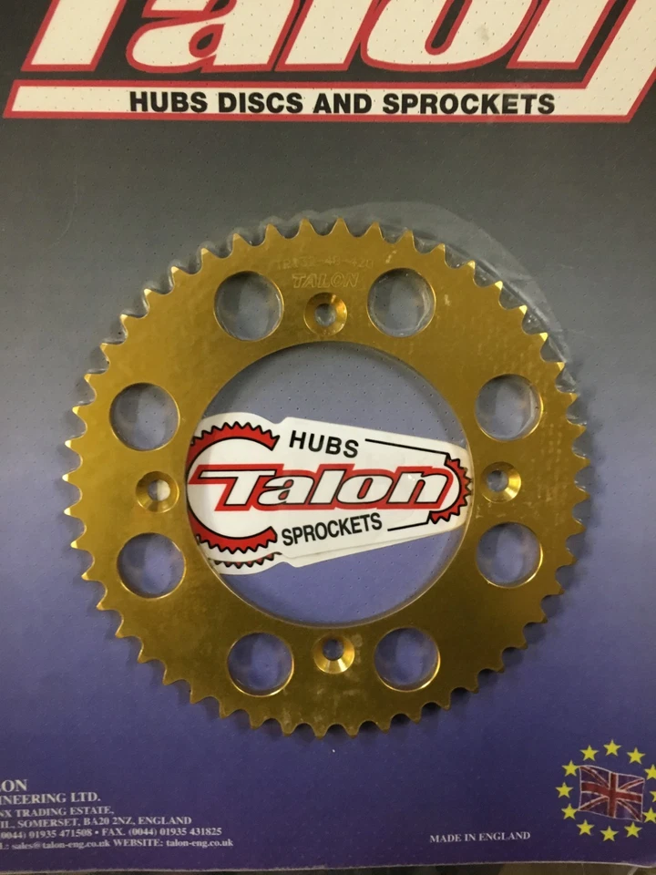 Piñón trasero TALON, TR132-48T-(420) estándar, HONDA CR80/85 B/W Foto 1 de 3