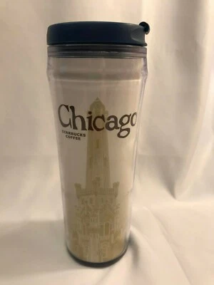 Starbucks Chicago Water Tower City Icon Collectible Coffee Tumbler 12oz RARE HTF - Image 1 of 4