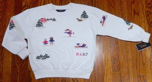 POLO RALPH LAUREN AUTHENTIC GIRLS BRAND NEW ORIGINAL SWEATSHIRT Size 6X, NWT - Picture 1 of 6