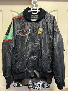 Chaqueta De Colección Años 80/90 Estilo Auto Campione del Monde Ferrari Auto Racing Para Hombre M - Imagen 1 de 5