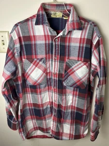St Johns Bay Big Mac Flanellhemd Herren L kariert Colorblock dick schwere Arbeit Vintage - Bild 1 von 9