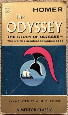 THE ODYSSEY BY HOMER TRANSLATED BY W.H.D. ROUSE 1961 MENTOR VINTAGE PAPERBACK - image 1 of 4