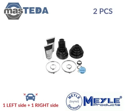 014 033 0158 CV JOINT BOOT KIT PAIR TRANSMISSION END WHEEL SIDE FRONT MEYLE 2PCS - Image 1 of 4