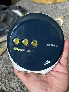 Sony D-EJ360 PSYC CD Walkman Blue Portable CD Player Works Tested - Picture 1 of 5