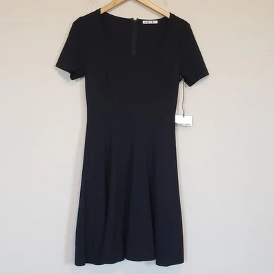 Three Dots Black Fit and Flare Dress Women's Small Essential Basic Capsule - Image 1 of 4