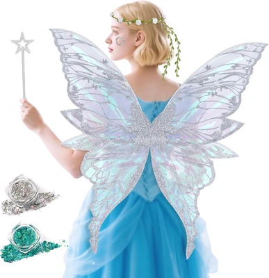 Disfraces de Halloween para mujer con alas de hadas para mujer para vestir mariposa Foto 1 de 4