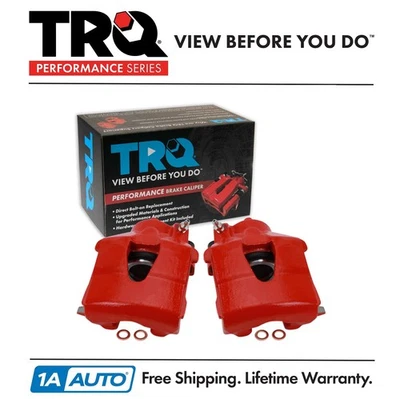 TRQ Performance Front Brake Caliper Set Performance Fits Audi Volkswagen - Image 1 of 4