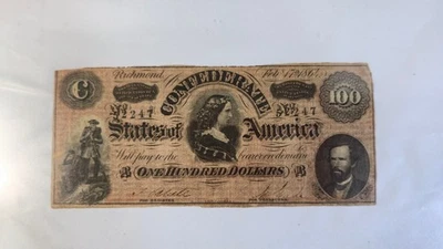 One Feb. 17th 1864 50 Dollar Confederate States of America Bill - Uncertified! - Image 1 of 2