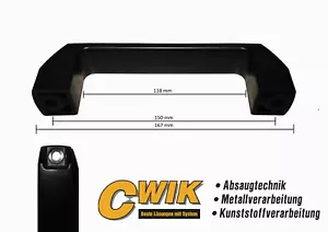 Bügelgriff D150 Handgriff Griff Kunststoff schwarz Haltegriff Maschinengriff M8 - Bild 1 von 8