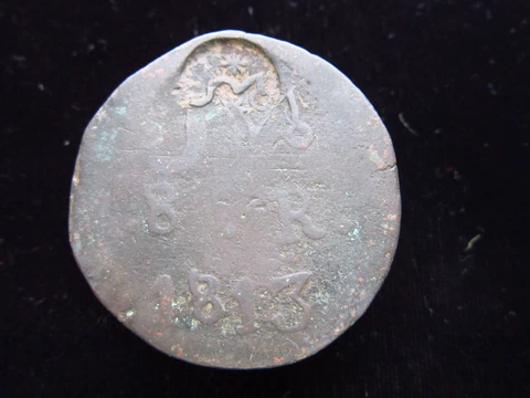 MEXICO OAXACA 8 Reales 1813 SUD Morelos Insurgent War Countermark 2578# COIN Cover
