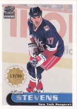 99-00 Pacific Paramount Kevin Stevens /50 PREMIERE DATE Parallel Capitals 1999