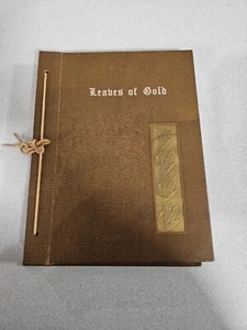 Vtg 1948 Leaves Of Gold In Anthology Of Memorable Phrases Inspirational Pray(B-H - Imagen 1 de 7