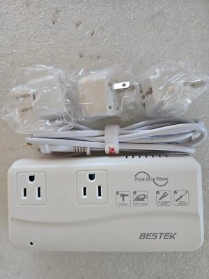 BESTEK Universal Travel Adapter 600W Pure Wave 220V To 120V Converter with PD35W - Image 1 of 4