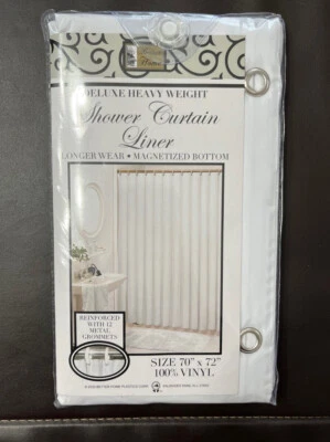 Better Home Deluxe Heavy Weight Shower Curtain LINER 70x72 WHITE BRAND NEW !! - Image 1 of 2