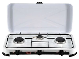 FORNELLO A GAS A 3 FUOCHI MOD.76003 VINCO PER CASA CAMPEGGIO CUCINA E BALCONCINO - Foto 1 di 1