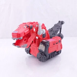 Dinotrux Ty Rux Pullback Action Pull Back & Go 6" Red Dinosaur Toy Mattel 2015 - Picture 1 of 7