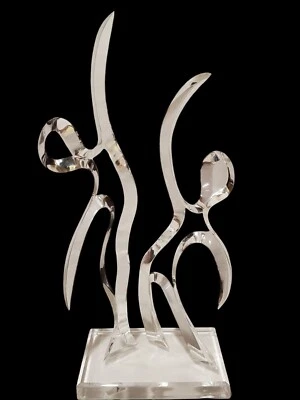 Van Teal Lucite Acrylic 28" Sculpture "Dance of Life" Signed #100/125 MCM 1970's - Image 1 of 4