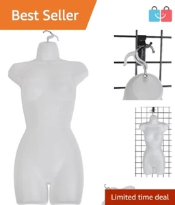 Space-Saving Female Mannequin with Hook - Ideal for Fashion Displays, 4x4x4 Size - Picture 1 of 10