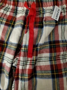 Old Navy Size XSMALL Pants Pajamas Plaid Flannel Red White Blue NWT - Bild 1 von 7
