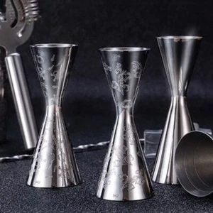 Patrón de hoja/cráneo Jigger 30/45 ml medidor nuevo vaso medidor de cóctel - Imagen 1 de 8