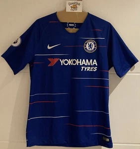 Mens Nike 2018-19 Chelsea Home Blue Shirt (M) GIROUD #18 RARE VINTAGE 1905 - Picture 1 of 11