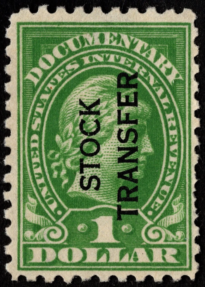 US - 1928 - $1.00 Green Liberty Stock Transfer Issue # RD30 Mint Fine - VF Nice - Image 1 of 1