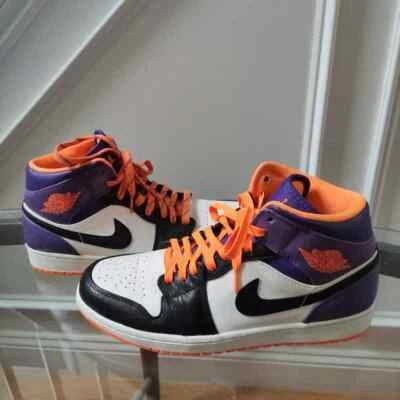 Nike Air Jordan 1 Mid Phoenix Suns 554724-117 2013 para hombre talla 9,5 Foto 1 de 4
