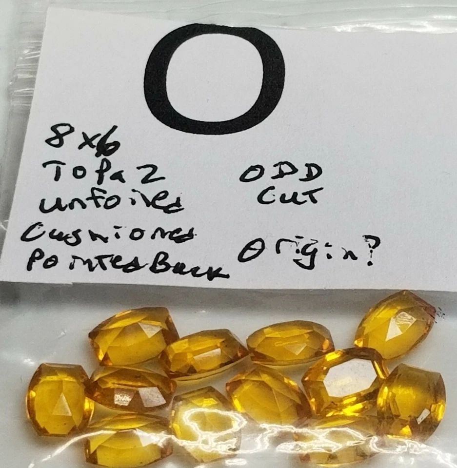 12 pedrería rectangular de colección para reparación artesanal joyería Swarovski checo WG 7000 Foto 1 de 1