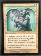 Opal Avenger Light Played Magic The Gathering Urza's Legacy-Enchantment- 15/143
