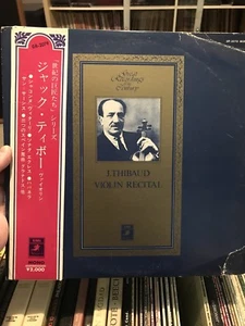 J. Thibaud Violin Recital EMI/Angel Japan Obi RARE! Mono LP  - Picture 1 of 1