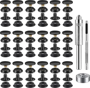 40 Pieces (10 Sets) Snap Fastener Kit Tool 5/8 Inches (15Mm) Snap Button Kit Sna - Picture 1 of 12