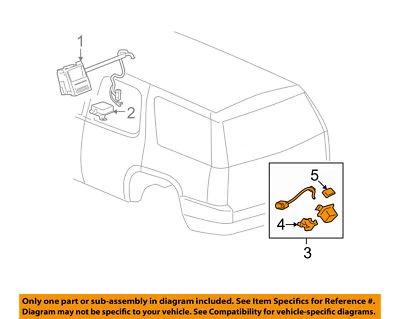 2007 2008 15173619 Escalade Tahoe Suburban, XL ESV Yukon OEM factory rear camera - Image 1 of 2
