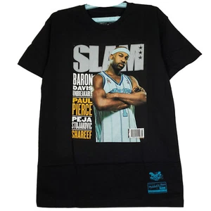 SLAM Baron Davis Hornets Mitchell & Ness NBA M Medium Shirt Black NWT - Picture 1 of 7