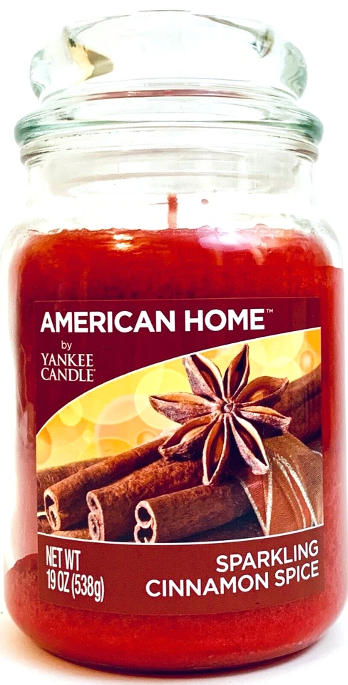 American Home By Yankee Candle Sparkling Cinnamon Spice Glass Jar Candle 19 Oz - Image 1 of 1