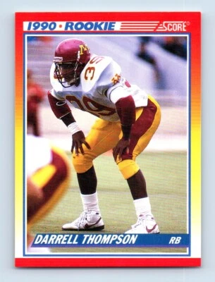 1990 Score Darrell Thompson Rookie Green Bay Packers #636 - Image 1 of 2