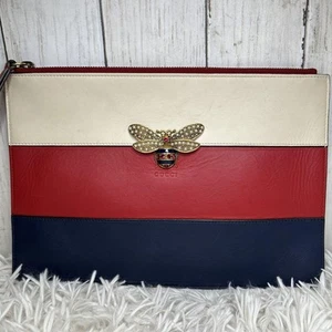 Gucci Queen Margaret Bee Clutch Bag Leather New - Picture 1 of 20