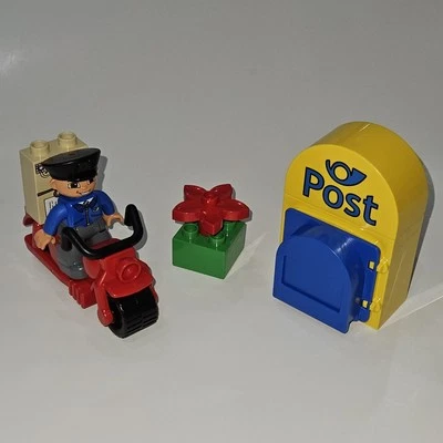 Lego Duplo 5638 Legoville Postman Mail Man Post Office Box Motorcycle COMPLETE - Image 1 of 4