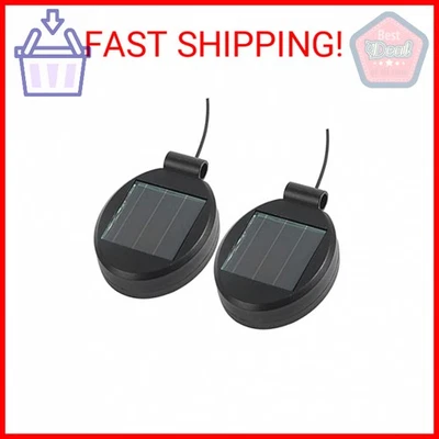 BWWNBY 2 Pack Solar Light Replacement Top Part Panel for Outdoor Hanging Lanterns - Sol