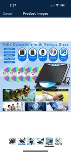 Lecteur Bluray Brûleur Externe Conreruru (USB-A-C) Type-C BD Fenêtre DVD NEUF - Photo 1/3
