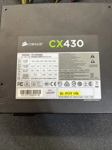 Computer Power Supply Corsair CX430 Model 75-001666 ATX Power Supply 430W - Bild 1 von 5