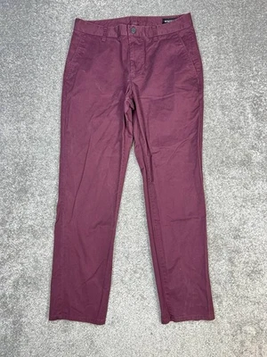 Pantalones chinos Bonobos para hombre 32 púrpura algodón elástico calce ajustado tiro medio pierna recta Foto 1 de 4